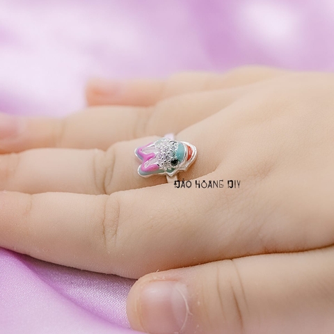 Nhẫn Bạc Trẻ Em Vịt Donal Free Size N2412070013