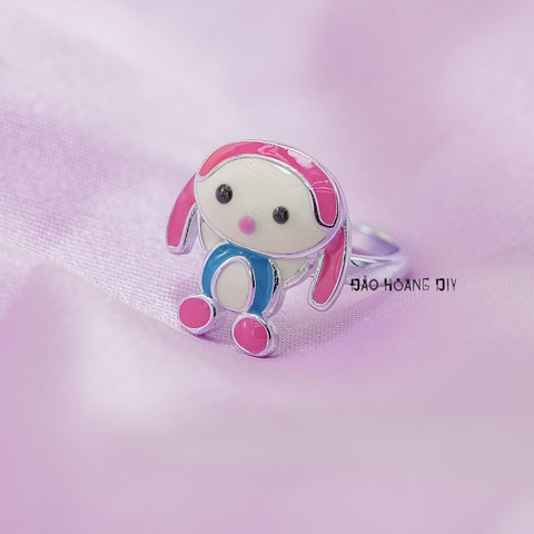 Nhẫn Bạc Trẻ Em Thỏ Hồng Xinh Xắn Free Size N2412070016