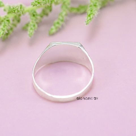 Nhẫn Bạc Trẻ Em Bé Trai Khắc Chữ Cái N2409040082