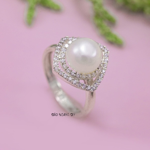 Nhẫn Bạc Nữ Ngọc Trai Đính Đá N2409060063