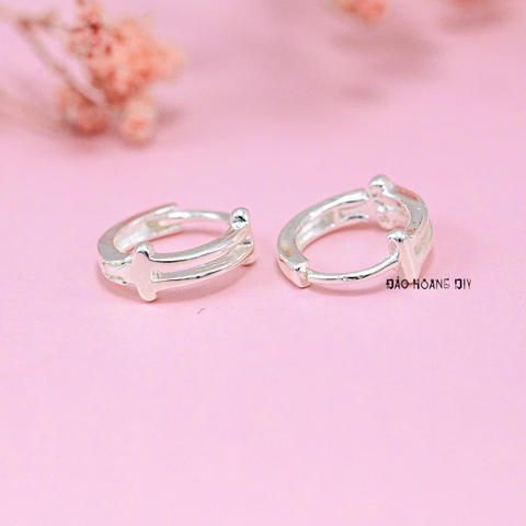 Bông Tai Bạc S925 Cho Bé Khong Tròn Kiểu Nhỏ Xinh H2410280005