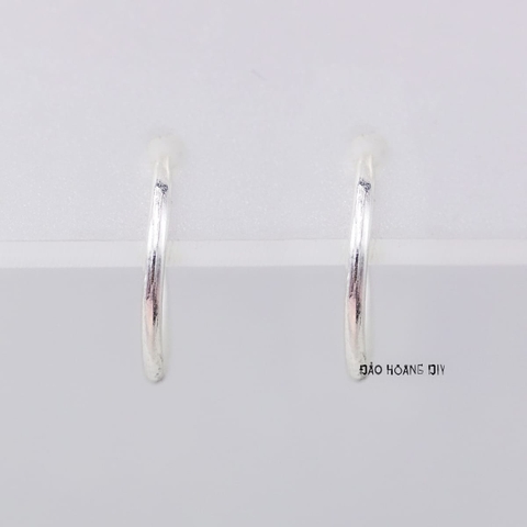 Bông Tai Bạc Cho Bé Khong Tròn Trơn H2410280004