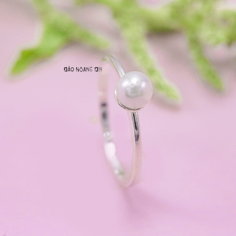 Nhẫn Bạc Nữ Ngọc Trai Nhỏ Xinh N2409060077