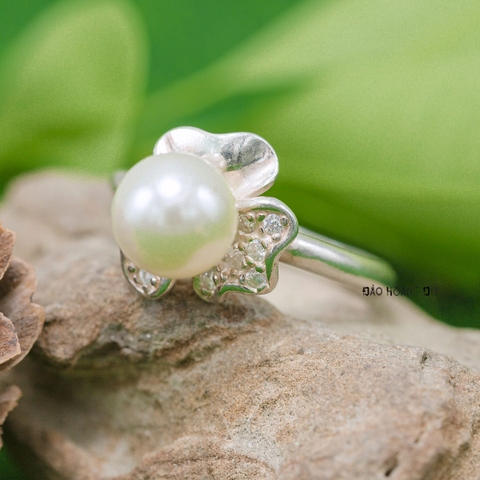Nhẫn Bạc Nữ Ngọc Trai Hình Bông Hoa N2409060066