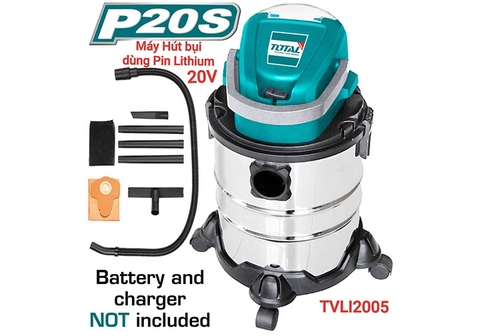 Máy hút bụi 20L dùng pin Lithium‑Ion 20V - TVLI2005