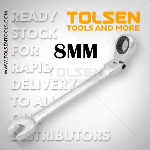 Chìa khóa vòng miệng tự động lắc léo 8mm Tolsen - 15234