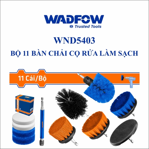 Bộ 11 bàn chải cọ rửa làm sạch wadfow WND5403