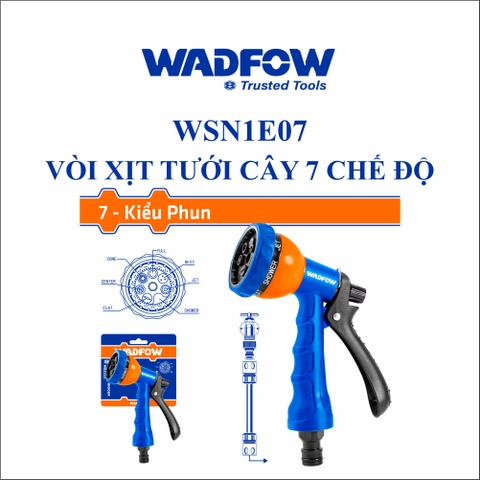 Vòi xịt tưới cây 7 chế độ wadfow WSN1E07