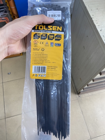 Dây rút đen 3.6x300mm Tolsen - 50163