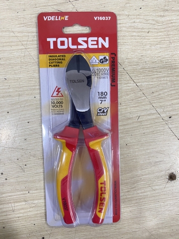 Kềm cắt cách điện 180MM Tolsen V16037