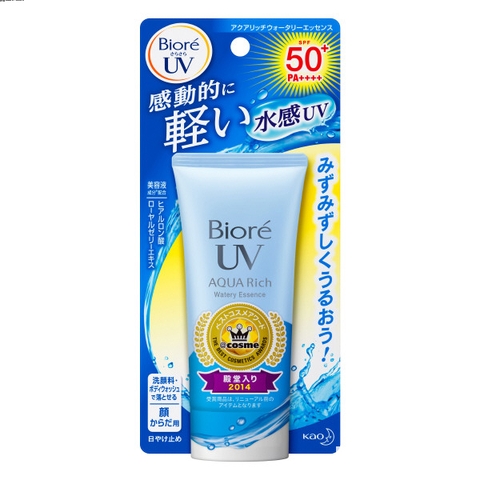 Kem chống nắng Biore UV Nhật Bản Aqua Rich Watery Essence SPF 50+