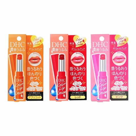 Son dưỡng DHC Color Lip Cream (3 màu cam, hồng, đỏ)