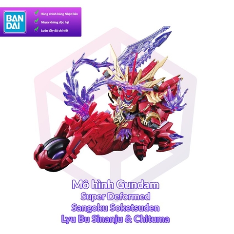 Mô Hình Gundam Bandai SD 08 Lyu Bu Sinanju & Chituma - Lã Bố Sangoku Soketsuden [GDB] [BSD]