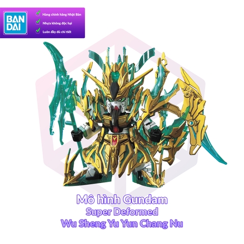 Mô Hình Gundam Bandai SD 034 Wu Sheng Guan Yu Yun Chang Nu Gundam Sangoku Soketsuden [GDB] [BSD]