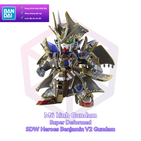 Mô Hình Gundam Bandai SDW Heroes 04 Benjamin V2 Gundam SD Gundam World Heroes [GDB] [BSD]