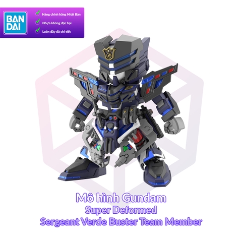 Mô Hình Gundam Bandai SDW Heroes 13 Sergeant Verde Buster Team Member SD Gundam World Heroes [GDB] [BSD]