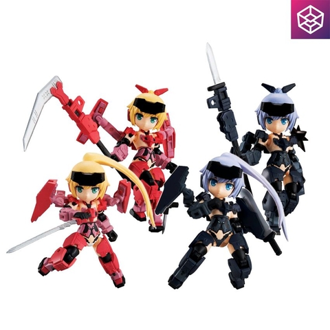 Desktop Army Frame Arms Girl KT-323f Jinrai Series 4pcs