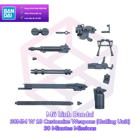 Mô hình Bandai 30MM W 18 Customize Weapons (Gatling Unit) 1/144 30 Minutes Missions [30MM]