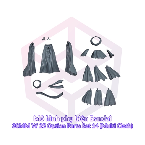 Mô hình phụ kiện Bandai 30MM W 25 Option Parts Set 14 (Multi Cloth) [GDB] [30MM]