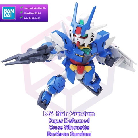 Mô Hình Gundam Bandai SD 15 Earthree Gundam Cross Silhouette Build Divers Re RISE [GDB] [BSD]