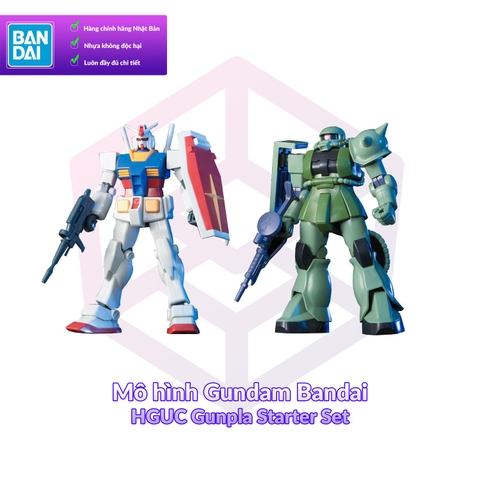 Mô hình Gundam Bandai HGUC Gunpla Starter Set 1/144 MS Gundam [GDB] [BHG]