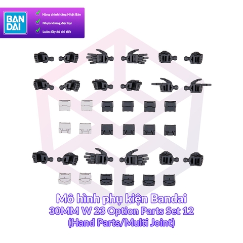 Mô hình phụ kiện Bandai 30MM W 23 Option Parts Set 12 (Hand Parts/Multi Joint) [GDB] [30MM]