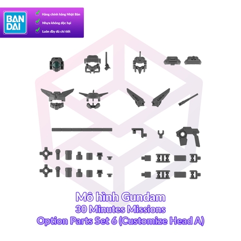 Phụ kiện Mô hình Bandai 30MM Option Parts Set 6 (Customize Head A) 1/144 [30MM]