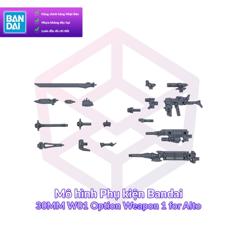 Mô hình Phụ kiện Bandai 30MM W01 Option Weapon 1 for Alto 1/144 [GDB] [30MM]