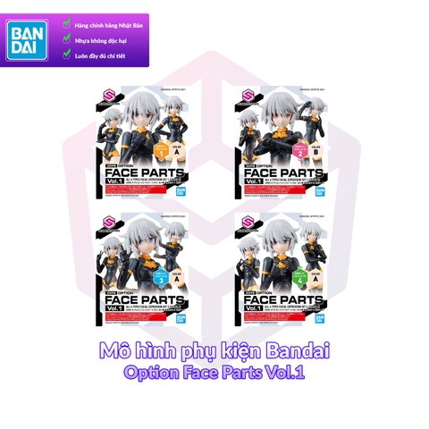 Mô hình phụ kiện Bandai Option Face Parts Vol.1 1/144 [30MS]