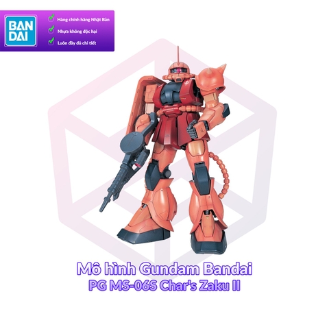 Mô hình Gundam Bandai PG MS-06S Char's Zaku II 1/60 MS Gundam [GDB] [BPG]