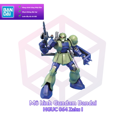 Mô hình Gundam Bandai HGUC 064 Zaku I 1/144 MS Gundam [GDB] [BHG]