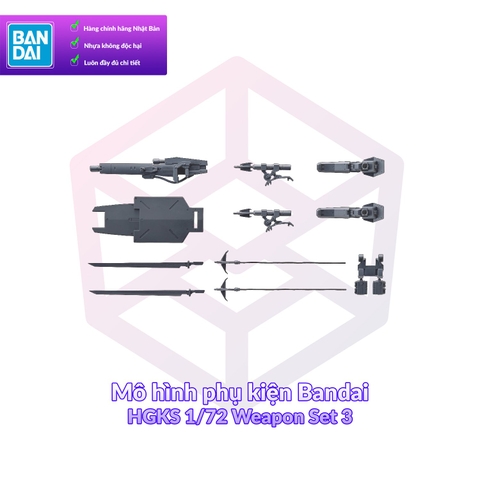 Mô hình phụ kiện Bandai HGKS 1/72 Weapon Set 3 [GDB] [KS]