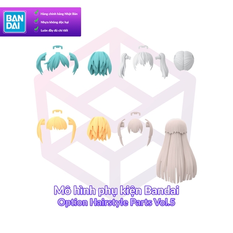 Mô hình phụ kiện Bandai Option Hairstyle Parts Vol.5 1/144 [30MS]