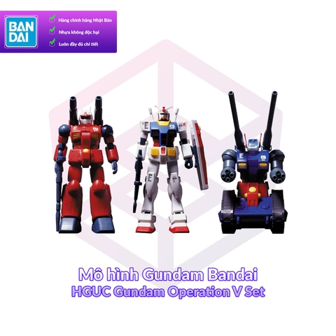 Mô hình Gundam Bandai HGUC Gundam Operation V Set 1/144 MS Gundam [GDB] [BHG]