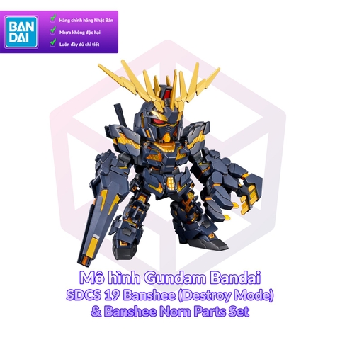 Mô hình Gundam Bandai SDCS 19 Banshee (Destroy Mode) & Banshee Norn Parts Set [GDB] [BSD]