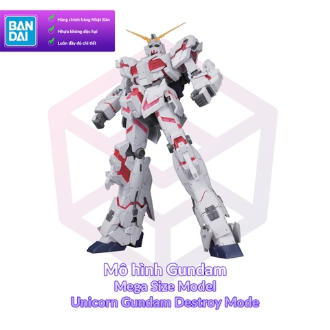 Mô hình Gundam Bandai Mega Size Model Unicorn Gundam Destroy Mode 1/48 UC [GDB] [BMSM]