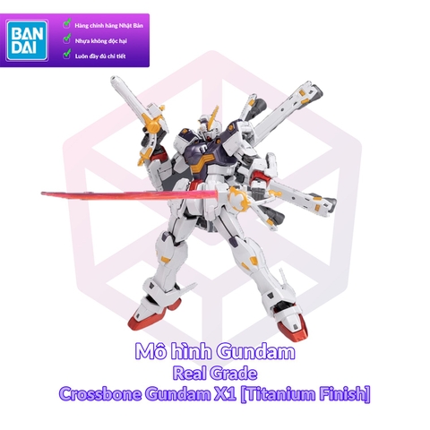 Mô Hình Gundam P-Bandai RG Crossbone Gundam X1 [Titanium Finish] 1/144 Crossbone Gundam [GDB] [BRG]