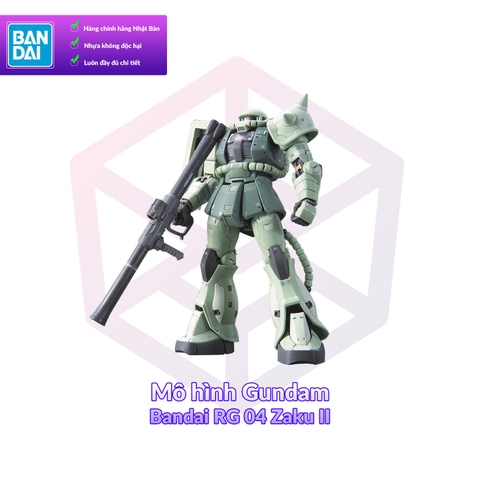 Mô hình Gundam Bandai RG 04 Zaku II 1/144 MS Gundam [GDB] [BRG]