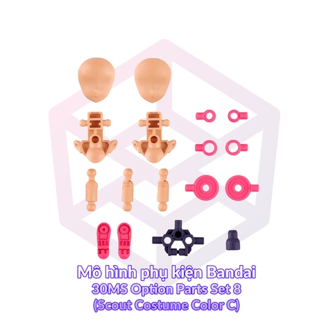 Mô hình phụ kiện Bandai 30MS Option Parts Set 8 (Scout Costume Color C) [GDB] [30MS]