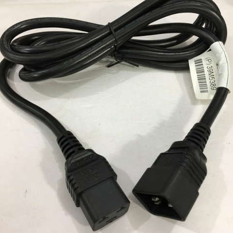 Dây Nguồn Máy Chủ IBM 39M5389 LONGWELL LS-19 LS-20 AC Power Cord C19 to C20 15A 250V 3x2.08mm² 14AWG For UPS PDU APC ARES Eaton Emerson Và Server Rack Length 2.5M