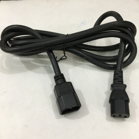 Dây Nguồn Máy Chủ WELL SHIN WS-002 WS-003 AC Power Cord IEC60320 IEC C13 to IEC C14 15A 250V 3x2.08mm 14AWG For Server IBM HP DELL LENOVO length 2M