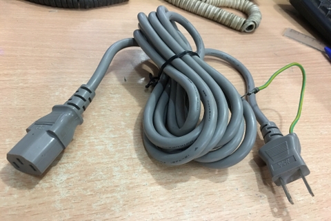 Dây Nguồn 2 Chân Dẹt Và Dây Nối Tiếp Địa KDK-F KP-218 KS-16A 7A 125V 3x0.75mm 3M