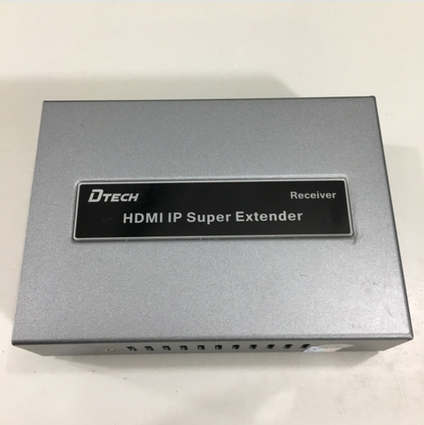 Chuyển Tín Hiệu HDMI to LAN DTECH DT-7046S HDMI IP EXTENDER 120M PLUS ADAPTER SENDER