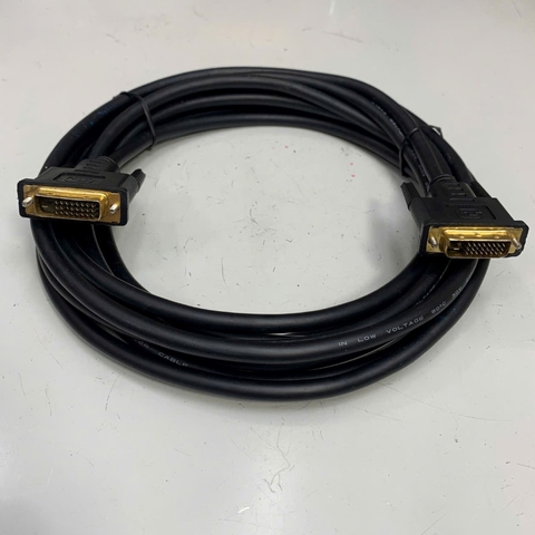 Cáp Tín Hiệu 5M 17ft DVI-D Dual-Link Digital Cable DVI-D (24+1 Pin) Male to Male Gold plated Contacts For Thiết Bị Nội Soi MedTech company KARL STORZ witch Monitor DVI Video Connection