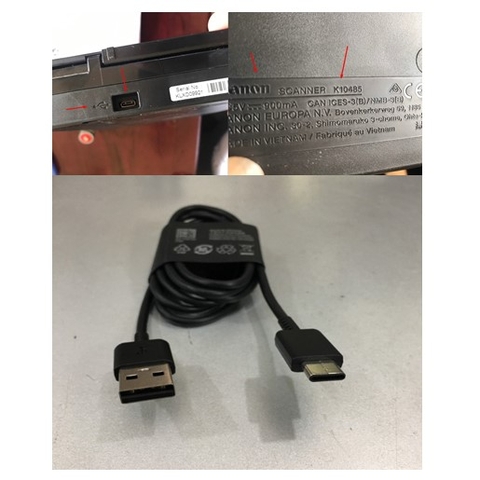 Cáp Kết Nối Nguồn Và Dữ Liệu Cable USB 2.0 to Type-C Data & Power 1.2M For Scanner Canon LIDE 400 K10485
