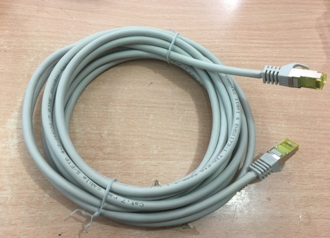Dây Nhẩy CSL-Computer CAT7 S/FTP AWG26 Netzwerkkabel Gigabit Ethernet LAN Kabel 10000 Mbit/s Patch Cord Straight-Through Cable PVC Jacketed Grey Length 3M