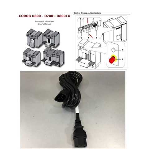 Dây Nguồn LONGWELL LS-60 LS-14 AC Power Cord C13 to C14 10A 250V 3x1.04mm² 17AWG 2M For Máy Pha Mầu Sơn CPS Color COROB D200 D300 D4100 D600 D700 D800TX