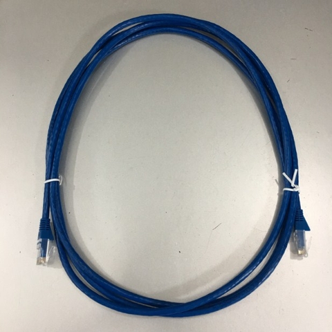 Cáp Lập Trình PLC Delta Với HMI/PC UC-PRG030-20A 3M ADC KRONE Cat6 RJ45 UTP 250 MHz Patch Cord Supports 10/100/1000 Ethernet Blue