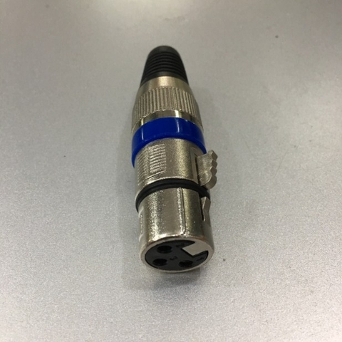 Rắc Hàn Brand OEM Jack CANON 3 Pin Female XLR Microphone Mic Âm Thanh Kết Nối Karaoke Mono Connector Cable Diameter 7mm Silve