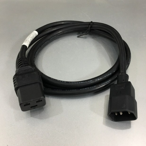 Dây Nguồn Máy Chủ Computer Server Cable Power Cord IEC C14 to C19 LONGWELL LS-14 LS-19 10A 250V 18AWG 3x1.0mm² For Rack Mount PDU UPS Length 1.8M